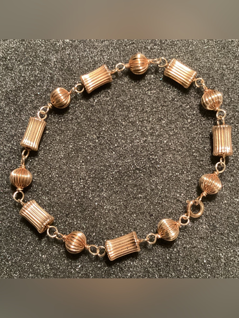 Gold 14K Yellow Gold Fluted Bracelet